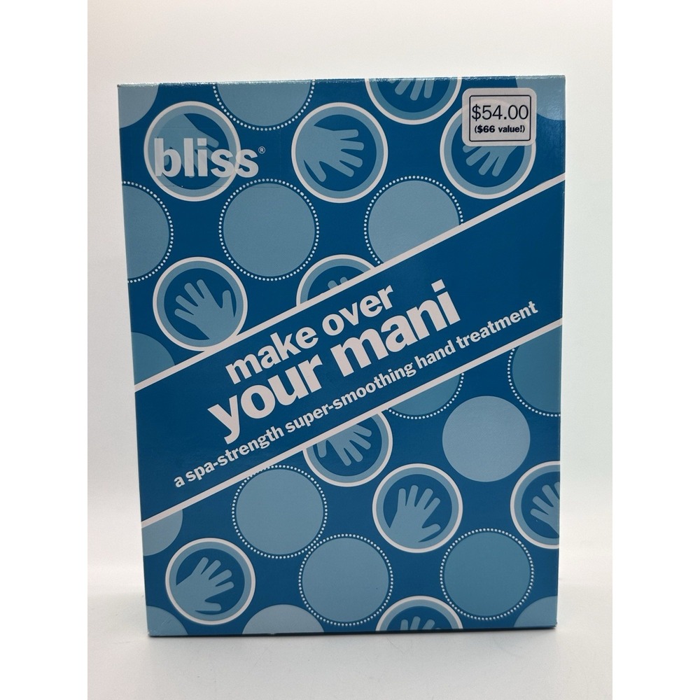 Bliss Make Over Your Mani" spa-strength super-smoothing hand‎ treatment kit NIB